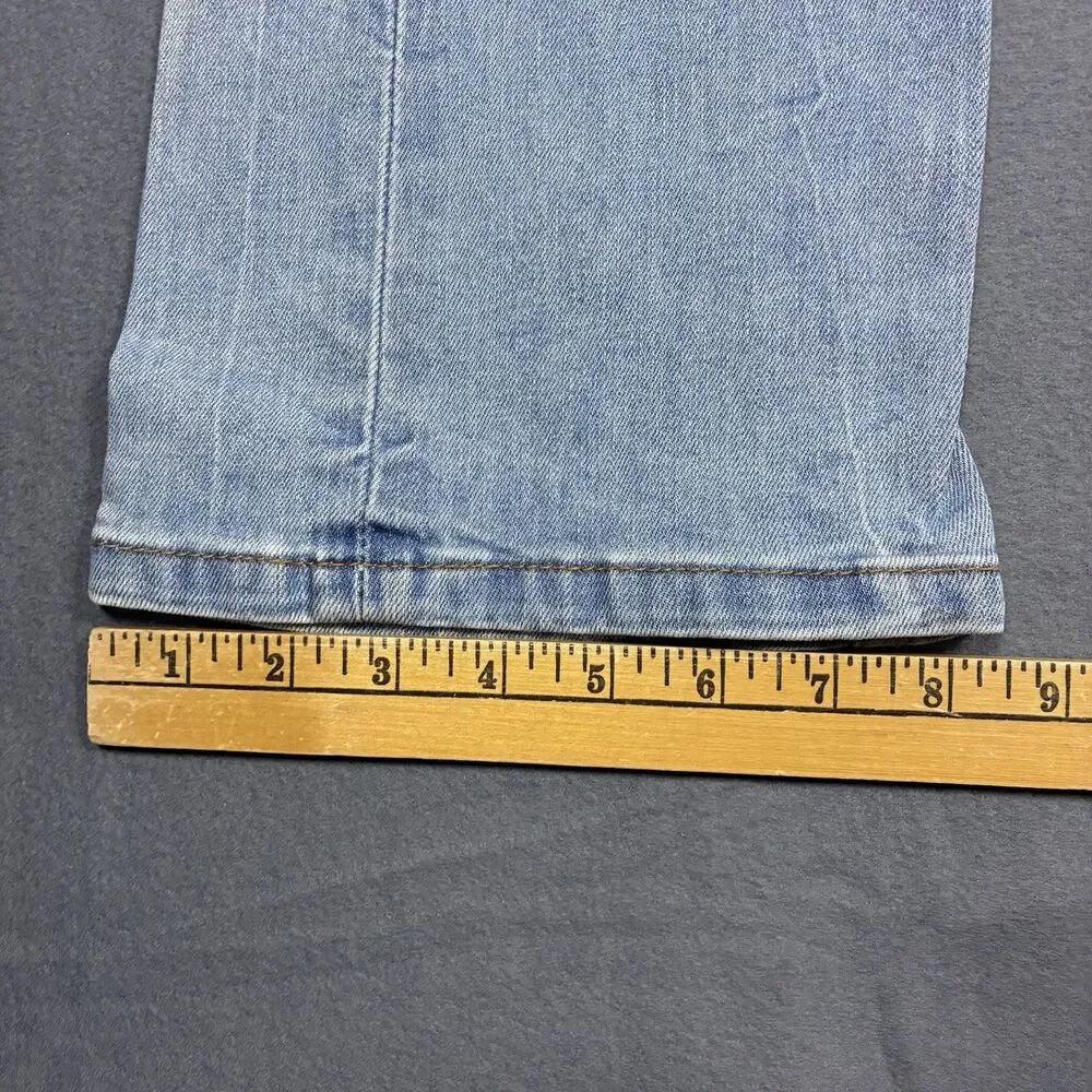 Levis Jeans Mens 31x32 Blue 527 Slim Bootcut Western Cowboy Faded Denim Pants
